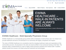 Tablet Screenshot of ewimahealthcare.com